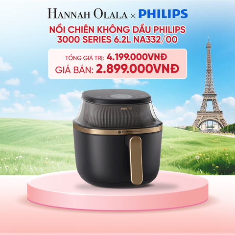  NỒI CHIÊN KHÔNG DẦU PHILIPS 3000 SERIES 6.2L NA332/00 - B130 