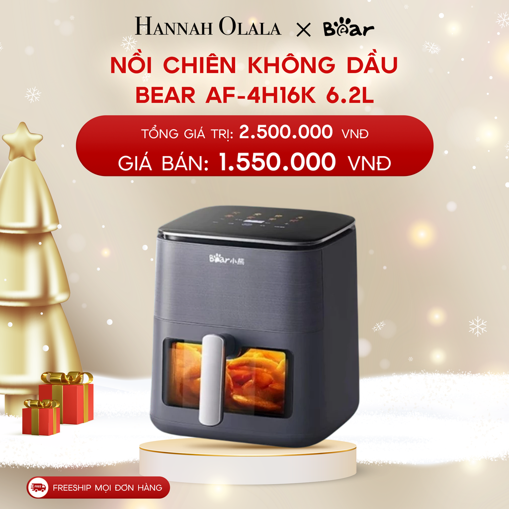  A481_DEAL 9: NỒI CHIÊN KHÔNG DẦU BEAR AF-4H16K 6.2L 