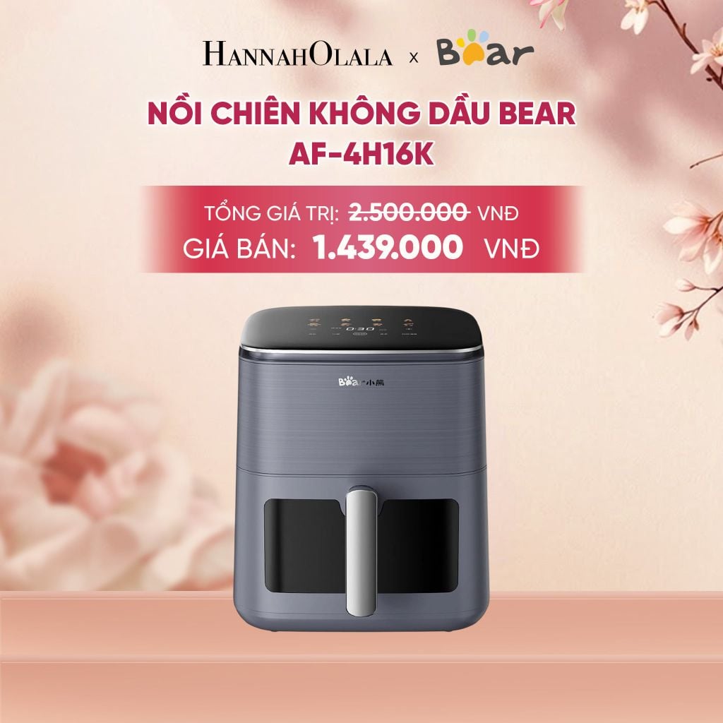  NỒI CHIÊN KHÔNG DẦU BEAR AF-4H16K - A712 