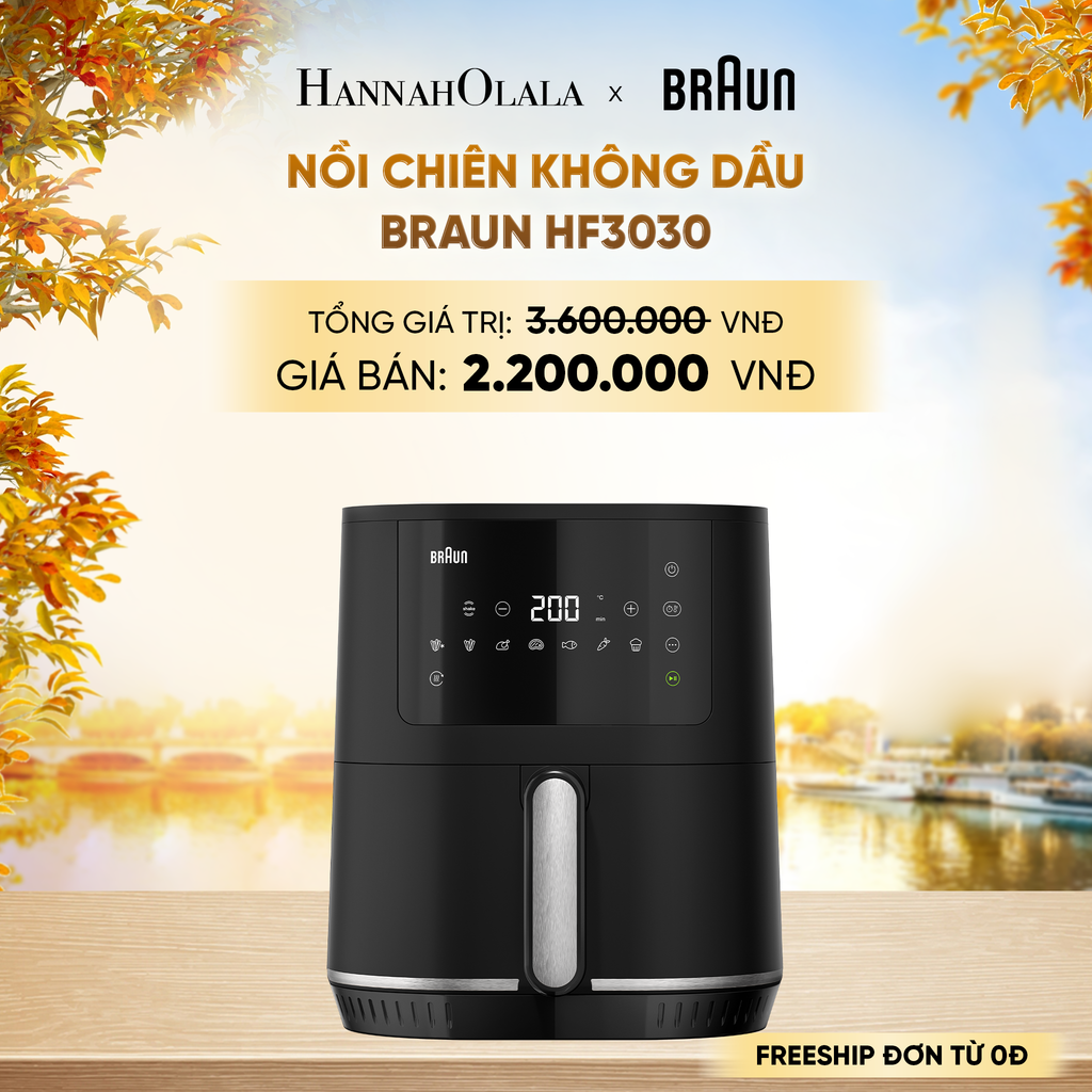  NỒI CHIÊN KHÔNG DẦU BRAUN HF3030 - E1880 