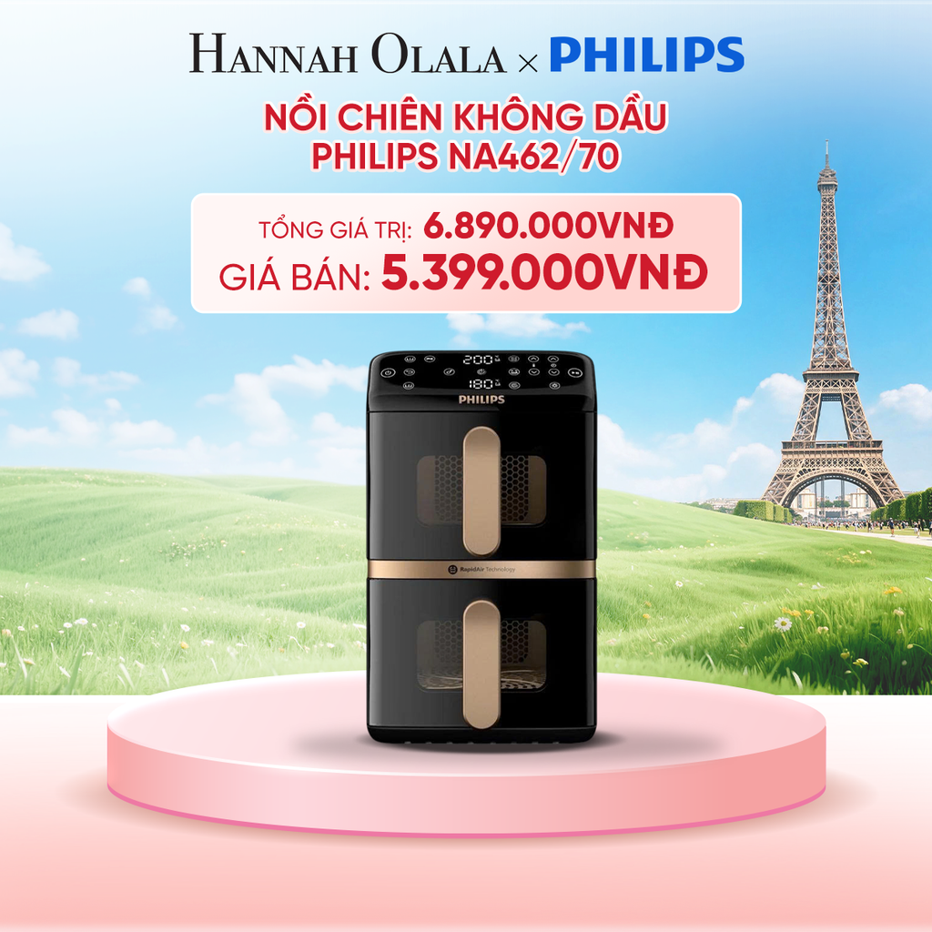  NỒI CHIÊN KHÔNG DẦU PHILIPS NA462/70 - B131 