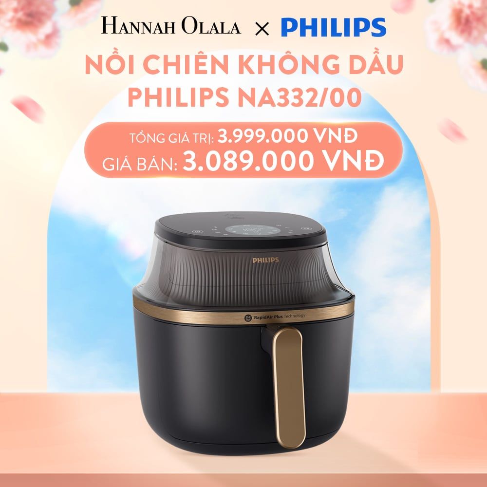  A656_DEAL 7: NỒI CHIÊN KHÔNG DẦU PHILIPS NA332/00 