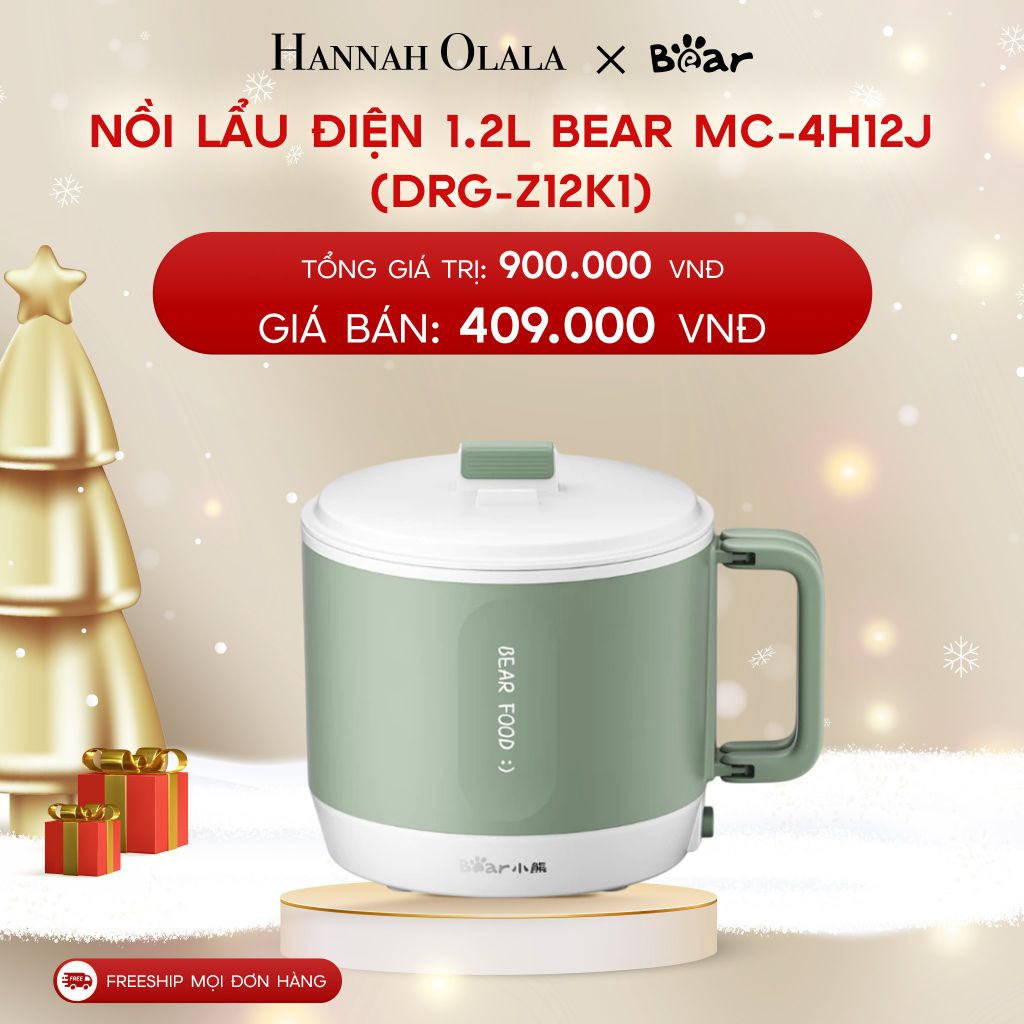  A476_DEAL 4: NỒI LẨU ĐIỆN 1.2L BEAR MC-4H12J (DRG-Z12K1) 