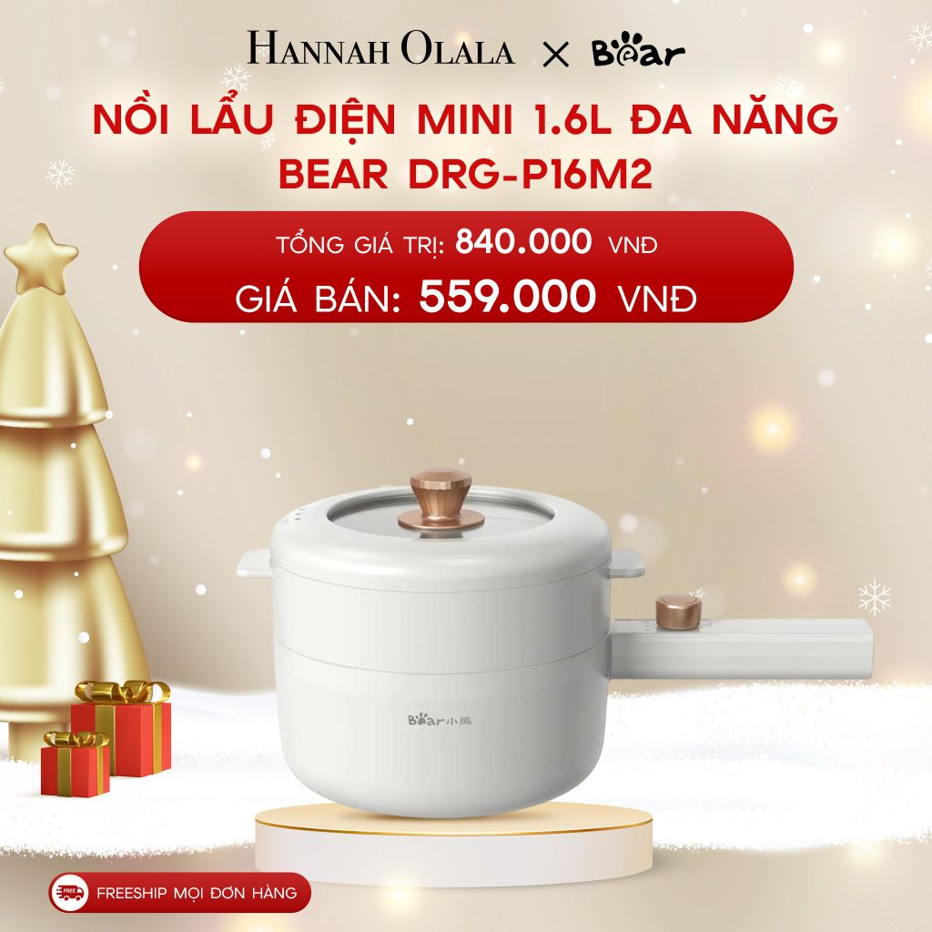  A477_DEAL 5: NỒI LẨU ĐIỆN MINI 1.6L ĐA NĂNG BEAR DRG-P16M2 