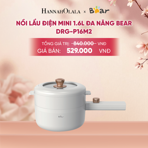  NỒI LẨU ĐIỆN MINI 1.6L ĐA NĂNG BEAR DRG-P16M2 - A711 