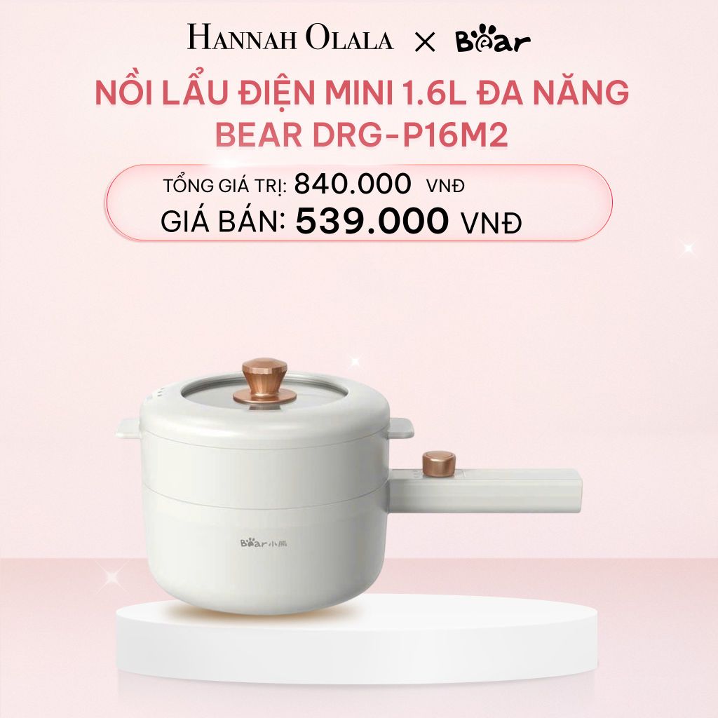  NỒI LẨU ĐIỆN MINI 1.6L ĐA NĂNG BEAR DRG-P16M2 