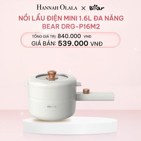  NỒI LẨU ĐIỆN MINI 1.6L ĐA NĂNG BEAR DRG-P16M2 