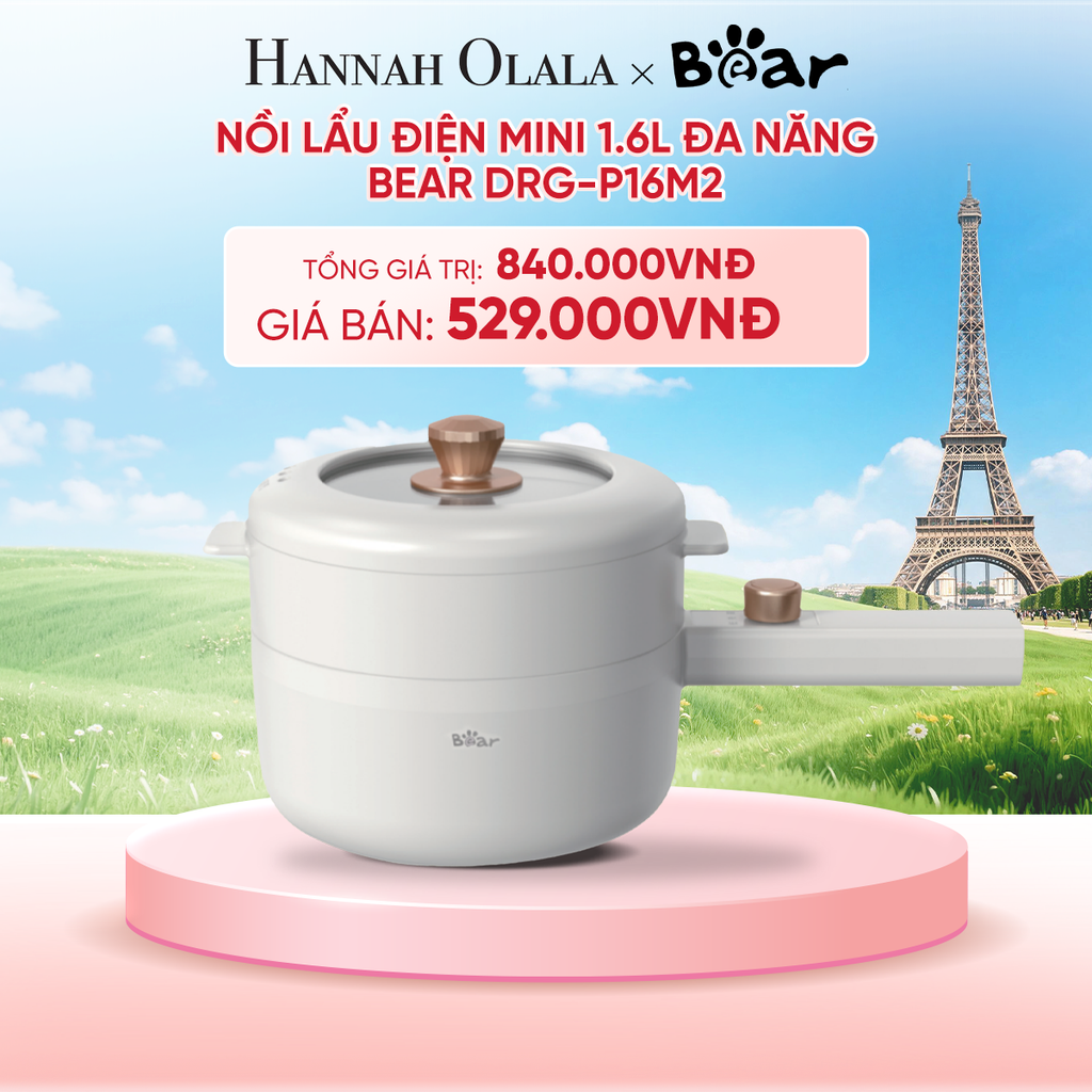  NỒI LẨU ĐIỆN MINI 1.6L ĐA NĂNG BEAR DRG-P16M2 - B115 