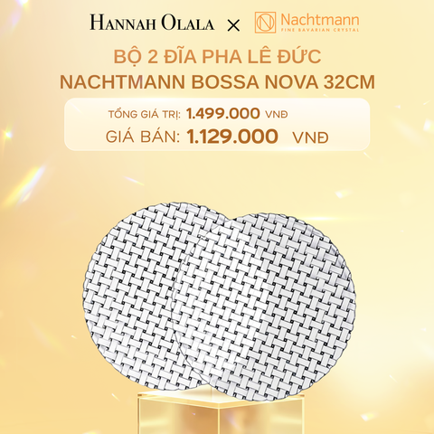  C382_DEAL 1: BỘ 2 ĐĨA PHA LÊ ĐỨC NACHTMANN BOSSA NOVA 32CM 