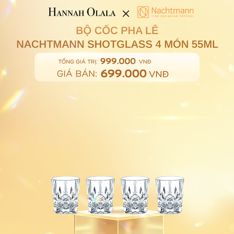  C384_DEAL 3: BỘ 4 LY PHA LÊ NACHTMANN SINGLE OLD FASHIONED 245ML 