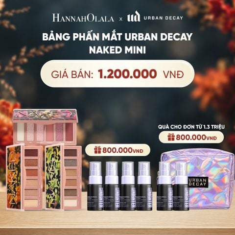  BẢNG PHẤN MẮT URBAN DECAY NAKED MINI - 6 TÔNG MÀU - THUẦN CHAY, BỀN MÀU 12H - A158 