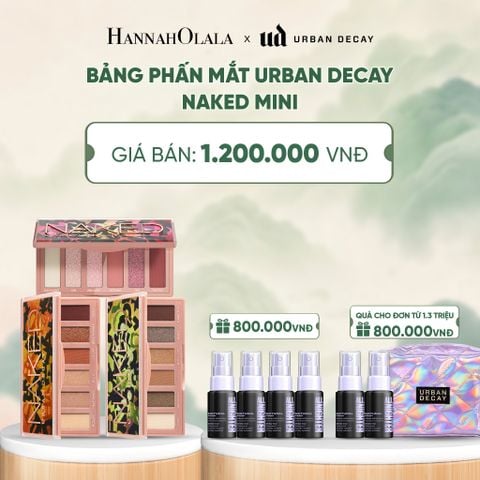  BẢNG PHẤN MẮT URBAN DECAY NAKED MINI - 6 TÔNG MÀU - THUẦN CHAY, BỀN MÀU 12H - A158 