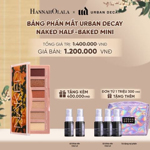 BẢNG PHẤN MẮT URBAN DECAY NAKED MINI | 6 TÔNG MÀU - THUẦN CHAY, BỀN MÀU 12H - A196 