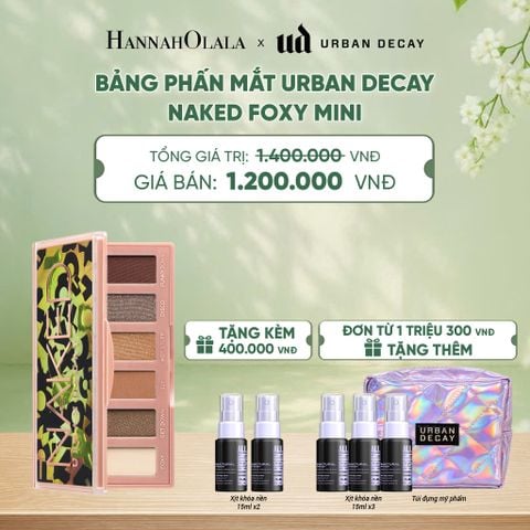  BẢNG PHẤN MẮT URBAN DECAY NAKED MINI | 6 TÔNG MÀU - THUẦN CHAY, BỀN MÀU 12H - A196 