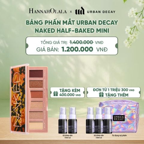  BẢNG PHẤN MẮT URBAN DECAY NAKED MINI | 6 TÔNG MÀU - THUẦN CHAY, BỀN MÀU 12H - A196 