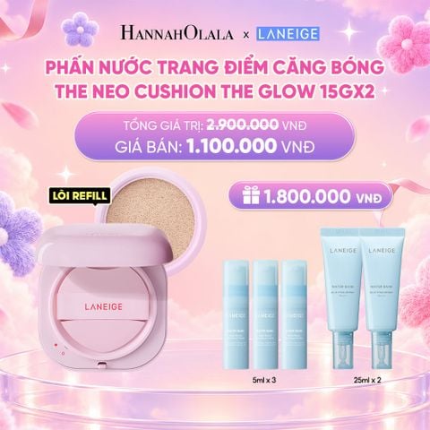  DEAL 6: [MỚI] PHẤN NƯỚC TRANG ĐIỂM CĂNG BÓNG LANEIGE NEO CUSHION GLOW 15G*2_ A57 