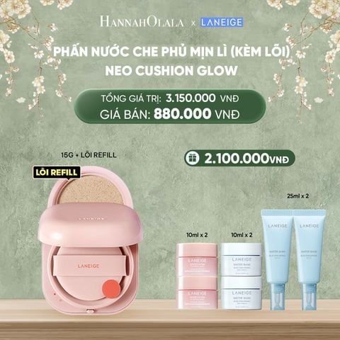  DEAL 9B: PHẤN NƯỚC CHO LỚP NỀN CĂNG BÓNG NEO CUSHION GLOW (KÈM LÕI) CHỌN MÀU 