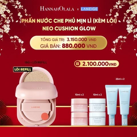  DEAL 9B: PHẤN NƯỚC CHO LỚP NỀN CĂNG BÓNG NEO CUSHION GLOW (KÈM LÕI) CHỌN MÀU 