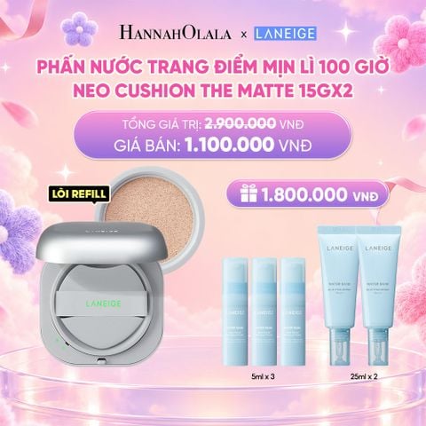  DEAL 7: [MỚI] PHẤN NƯỚC TRANG ĐIỂM MỊN LÌ LANEIGE NEO CUSHION MATTE 15G*2_ A87 