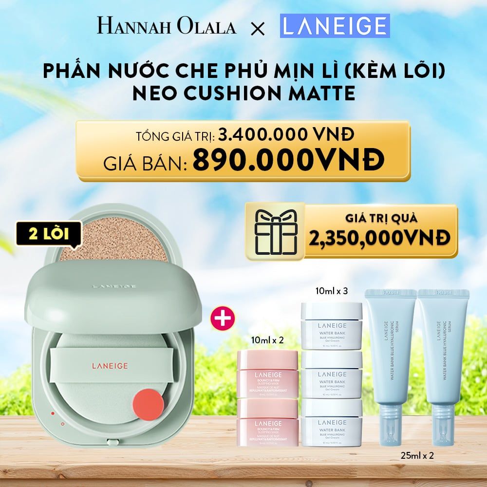  D17_DEAL 9A: MUA 1 PHẤN NƯỚC CHE PHỦ MUA 1 PHẤN NƯỚC CHE PHỦ MỊN LÌ, MỎNG NHẸ 50H NEO CUSHION MATTE (KÈM LÕI) 