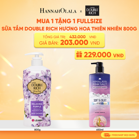  SỮA TẮM DOUBLE RICH HƯƠNG HOA CHIẾT XUẤT TỪ THIÊN NHIÊN 800ML 