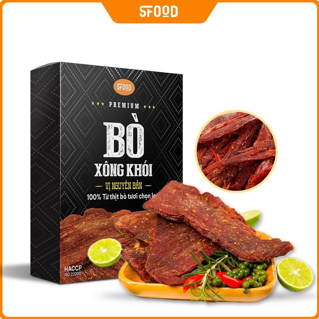  A1674_DEAL 14: COMBO 1 CHÀ LÀ KHÔ ISRAEL PREMIUM VIP - 1 NHO KHÔ NGUYÊN CÀNH ÚC PREMIUM AUSTRALIAN CLUSTERS 500g - 1 BÒ XÔNG KHÓI – VỊ NGUYÊN BẢN/ VỊ SATE 