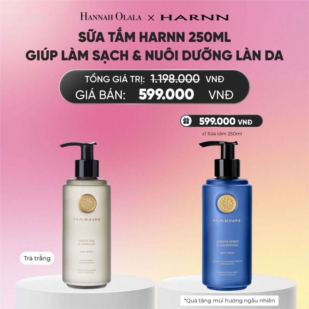 [MUA 1 TẶNG 1] SỮA TẮM HARNN 250ML GIÚP LÀM SẠCH VÀ NUÔI DƯỠNG LÀN DA 
