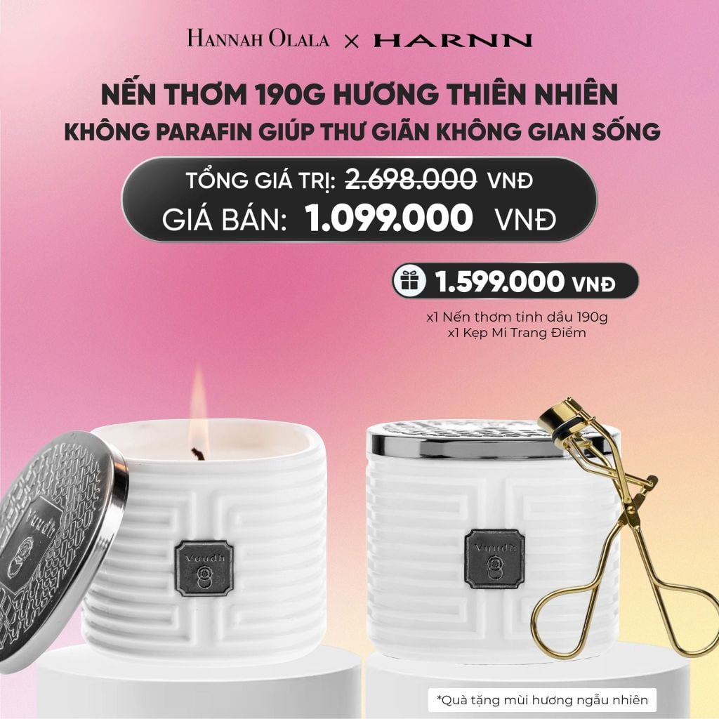  NẾN THƠM 190G HƯƠNG TINH DẦU THIÊN NHIÊN, KHÔNG PARAFIN GIÚP THƯ GIÃN KHÔNG GIAN SỐNG_A1478 