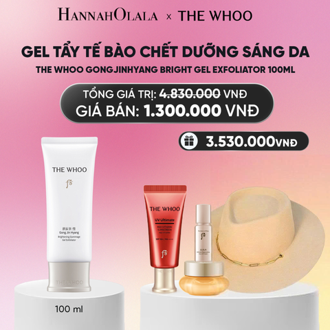 GEL TẨY TẾ BÀO CHẾT DƯỠNG SÁNG DA THE WHOO GONGJINHYANG BRIGHT GEL EXFOLIATOR 100ML_A193 