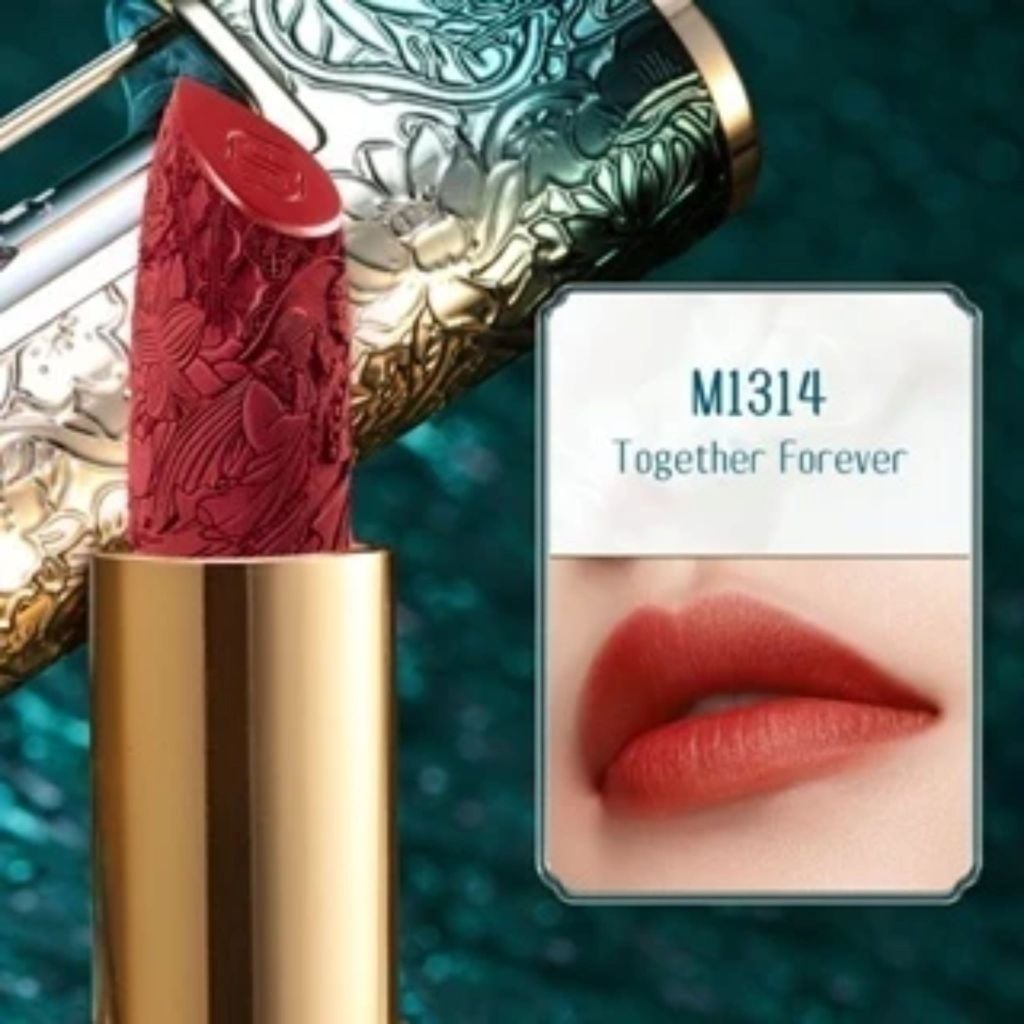  HOA TÂY TỬ SON KHÓA ĐỒNG TÂM 3.8G FLORASIS - BLOOMING ROUGE LOVE LOCK_ D148 