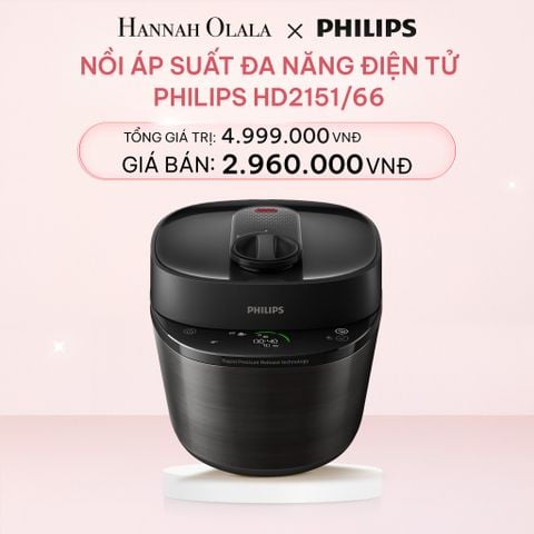  E793_DEAL 17: NỒI ÁP SUẤT ĐA NĂNG ĐIỆN TỬ PHILIPS HD2151/66 