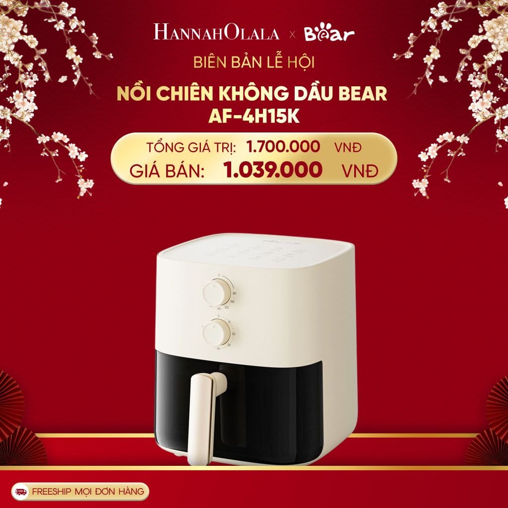 DEAL 13: NỒI CHIÊN KHÔNG DẦU BEAR AF-4H15K 