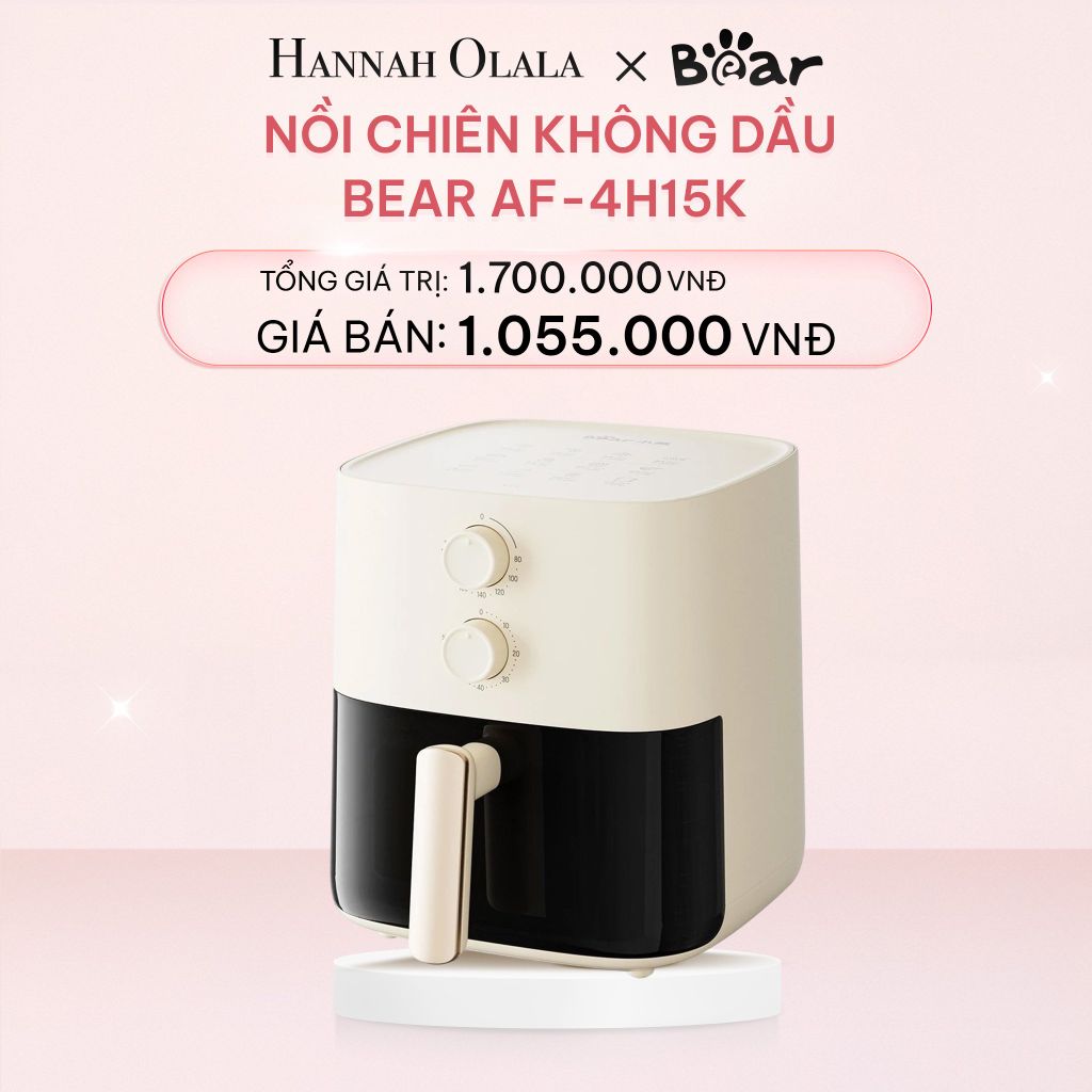  E771_DEAL 3: NỒI CHIÊN KHÔNG DẦU BEAR AF-4H15K CÔNG SUẤT 1500W DUNG TÍCH 5L 