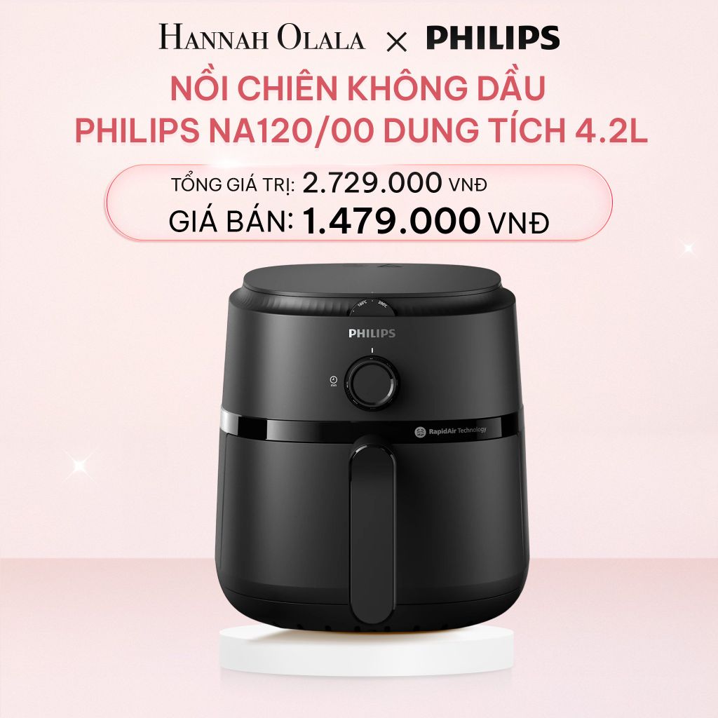  E788_DEAL 12: NỒI CHIÊN KHÔNG DẦU PHILIPS NA120/00 DUNG TÍCH 4.2L 