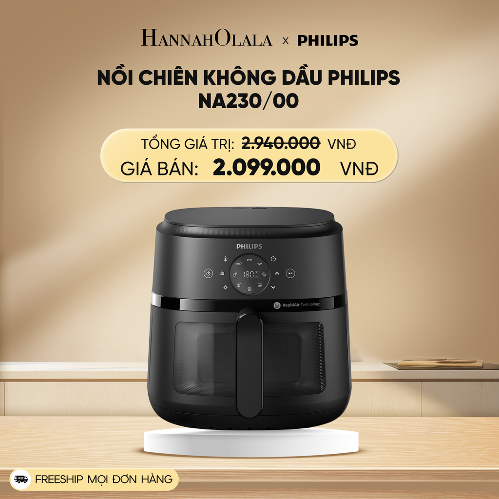  DEAL 26: NỒI CHIÊN KHÔNG DẦU PHILIPS NA230/00 