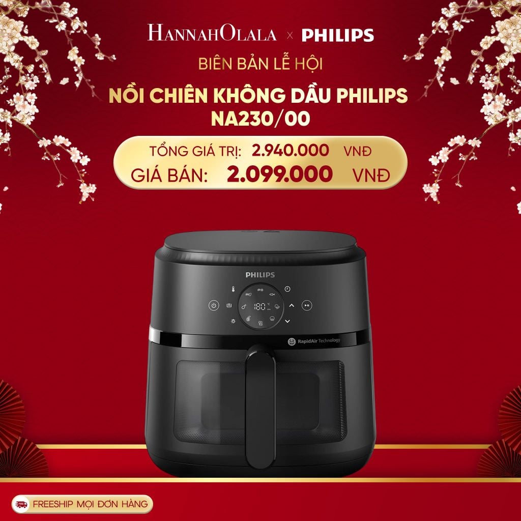  DEAL 13: NỒI CHIÊN KHÔNG DẦU PHILIPS NA230/00 