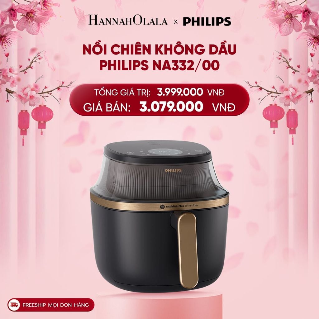  DEAL 30: NỒI CHIÊN KHÔNG DẦU PHILIPS NA332/00 