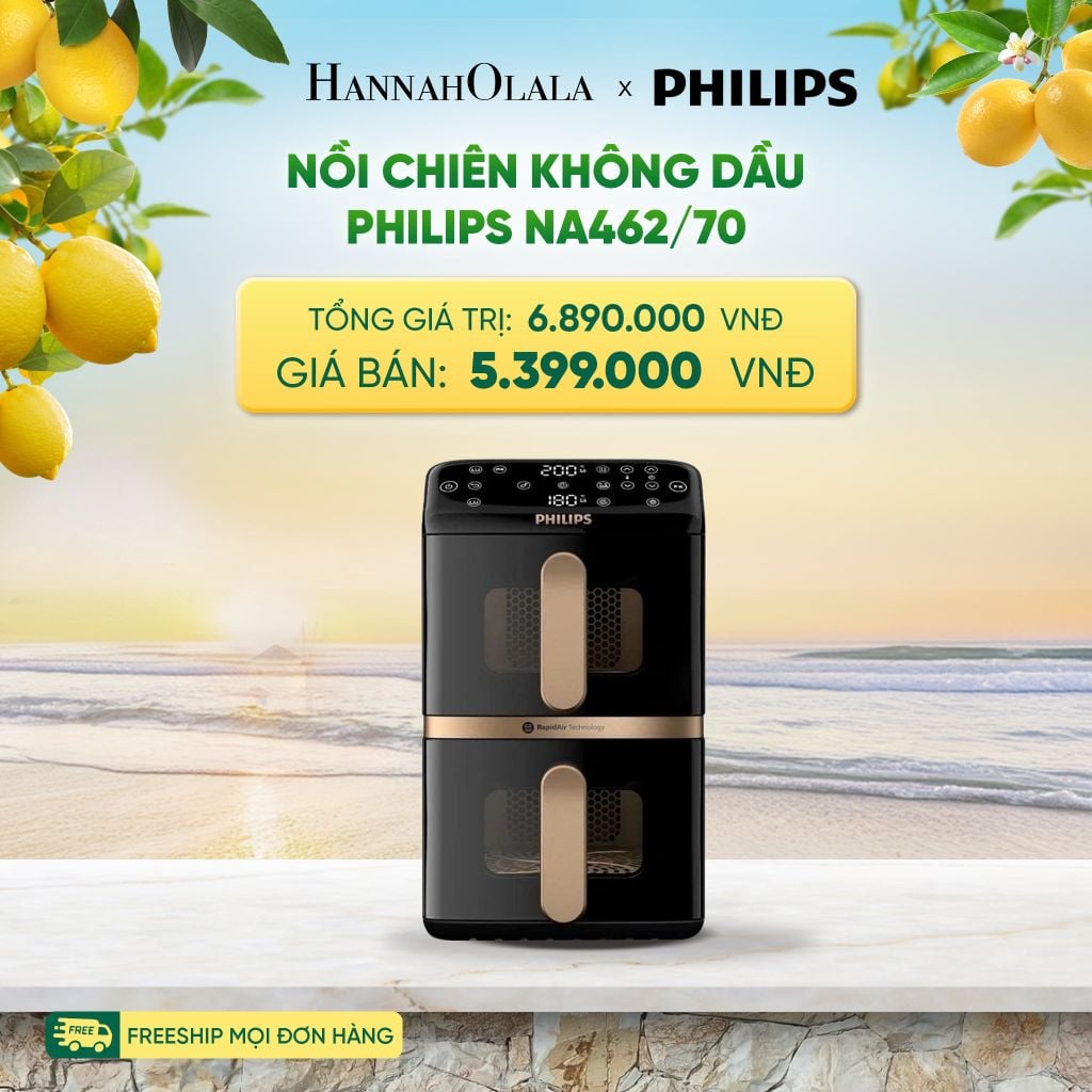  NỒI CHIÊN KHÔNG DẦU PHILIPS NA462/70 