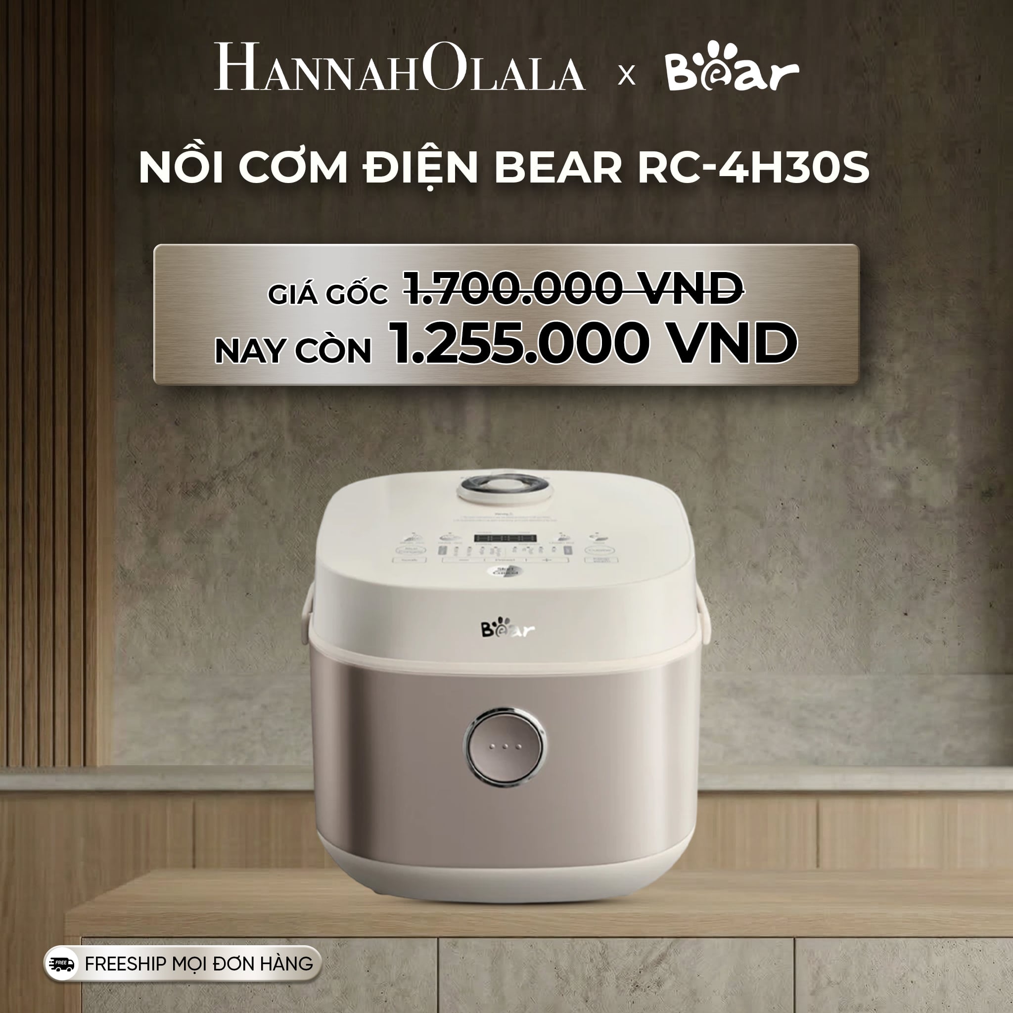 Nồi Cơm Điện Bear RC-4H30S