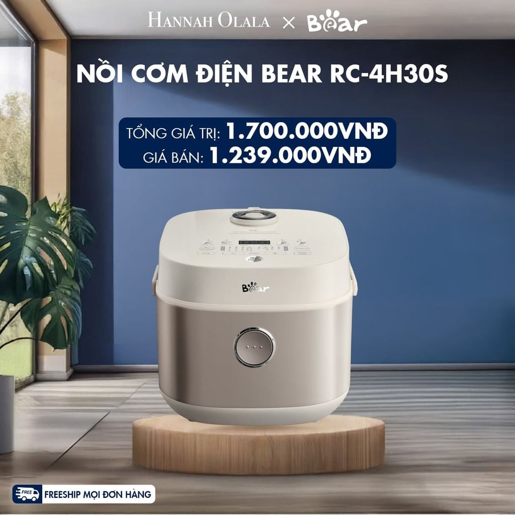  NỒI CƠM ĐIỆN BEAR RC-4H30S 