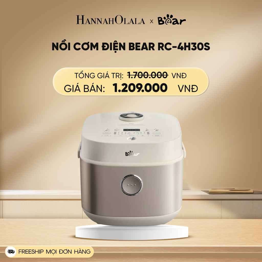 DEAL 9: NỒI CƠM ĐIỆN BEAR RC-4H30S 