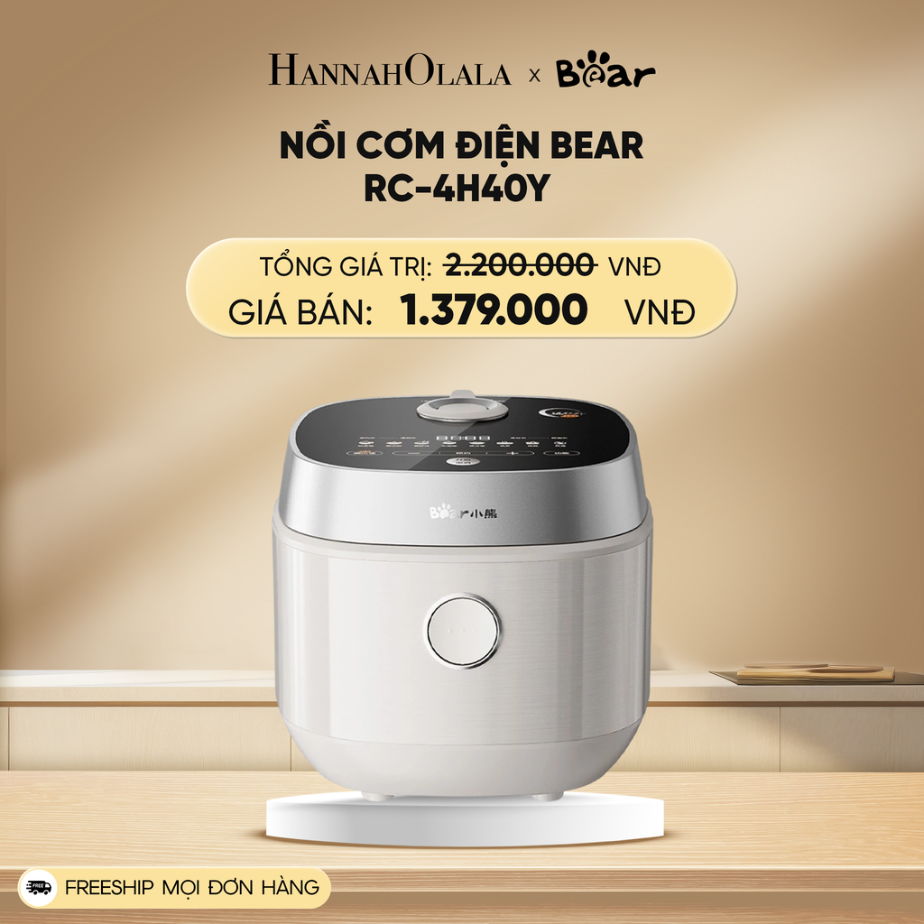  DEAL 8: NỒI CƠM ĐIỆN BEAR RC-4H40Y 