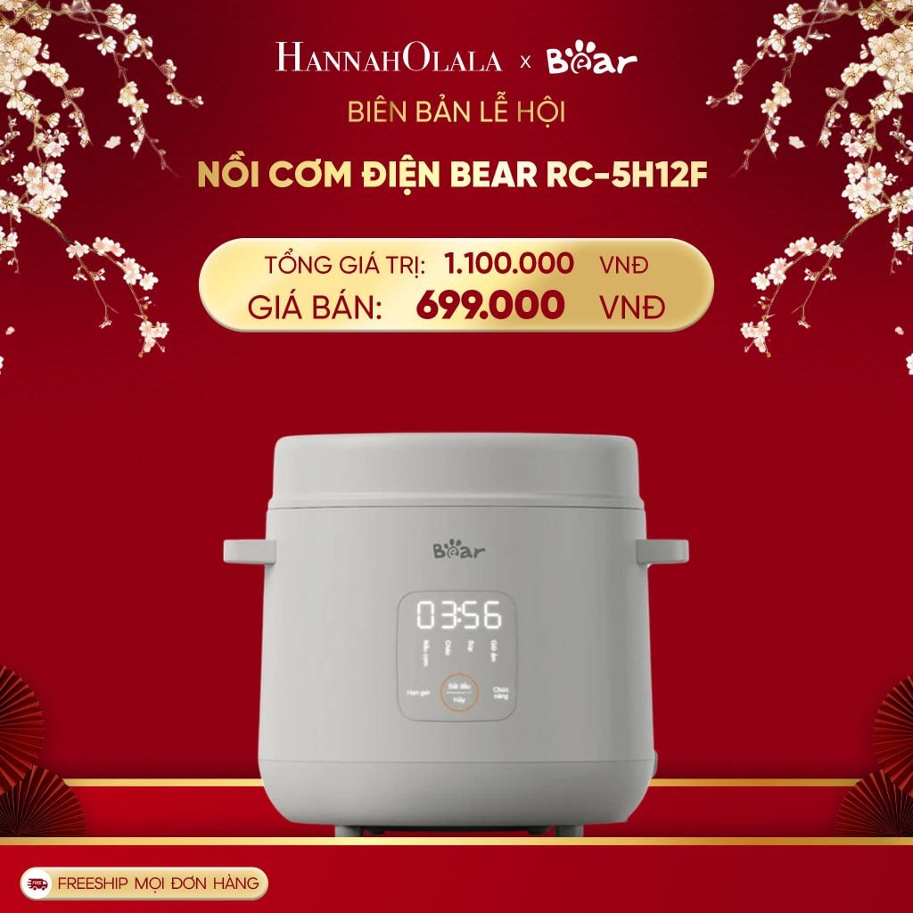  DEAL 1: NỒI CƠM ĐIỆN BEAR RC-5H12F 