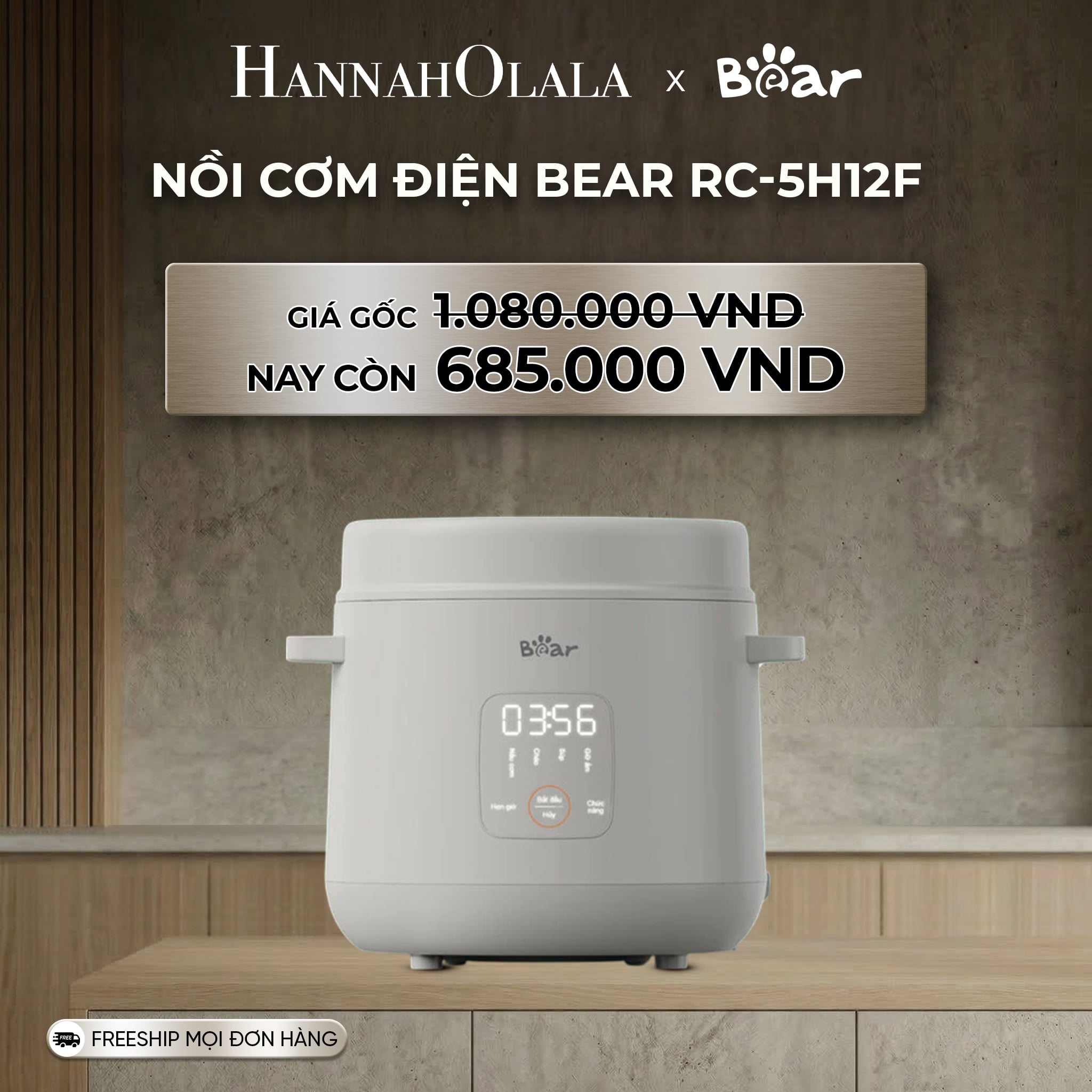 B177_deal 1: nồi cơm điện bear rc-5h12f