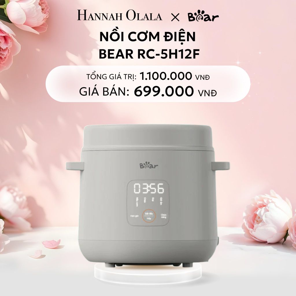  E33: DEAL 1: NỒI CƠM ĐIỆN BEAR RC-5H12F CÔNG SUẤT 300W 