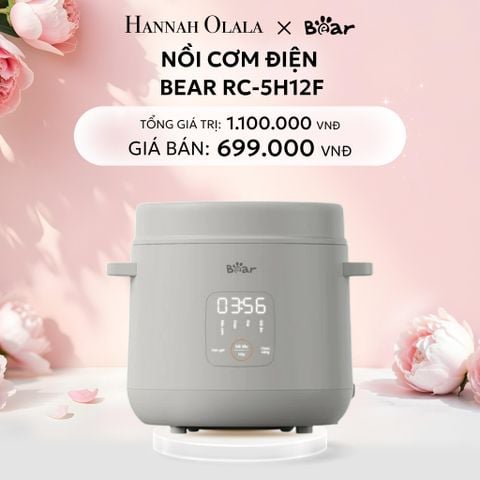  E33: DEAL 1: NỒI CƠM ĐIỆN BEAR RC-5H12F CÔNG SUẤT 300W 