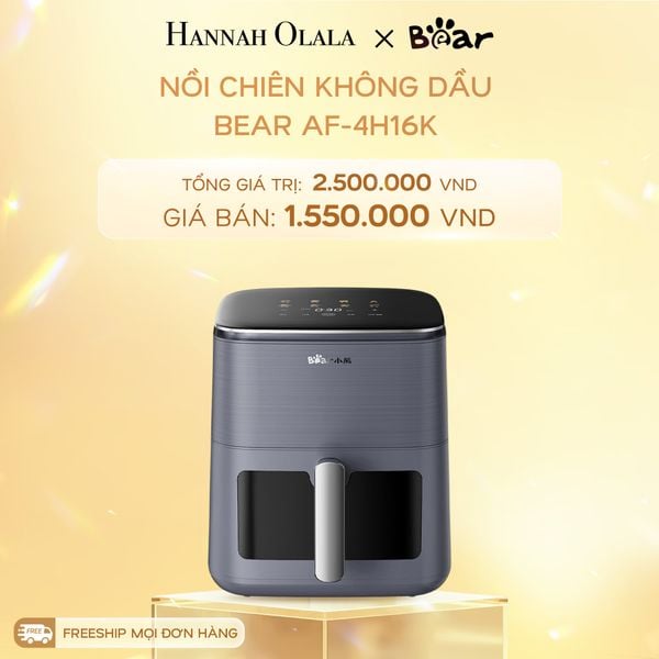  C1430_DEAL 12: NỒI CHIÊN KHÔNG DẦU BEAR AF-4H16K 6.2L 