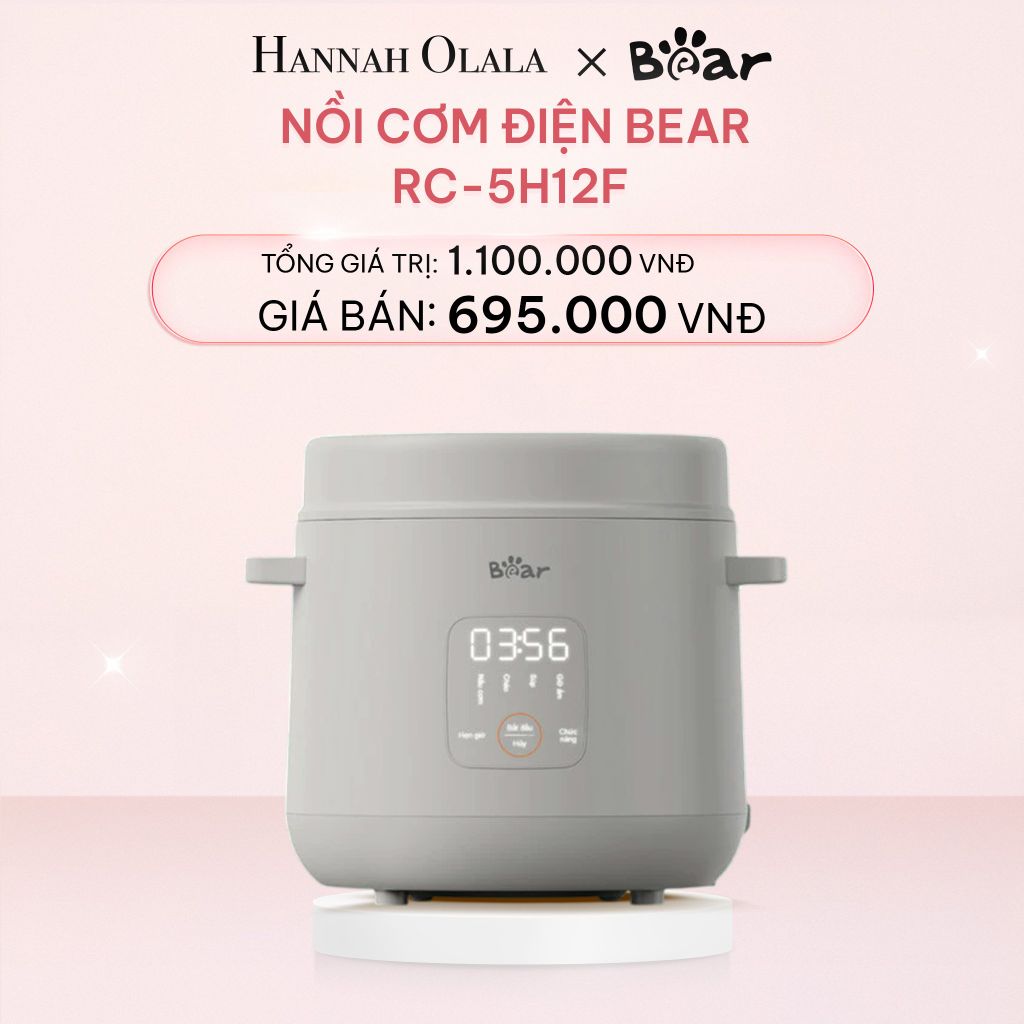  E769_DEAL 1: NỒI CƠM ĐIỆN BEAR RC-5H12F CÔNG SUẤT 300W DUNG TÍCH 1.2L 
