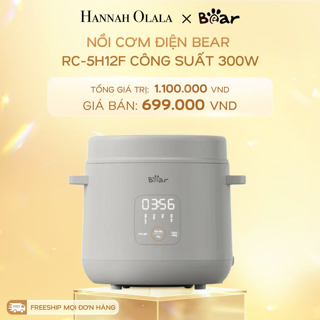  DEAL 1: NỒI CƠM ĐIỆN BEAR RC-5H12F CÔNG SUẤT 300W 