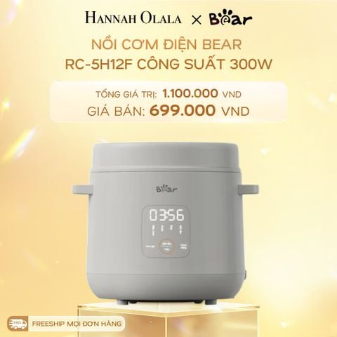  DEAL 1: NỒI CƠM ĐIỆN BEAR RC-5H12F CÔNG SUẤT 300W 